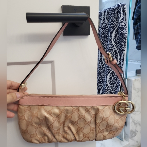 GUCCI Guccissima Interlocking G shoulder bag Light Pink,Barbie pink - Picture 8 of 9